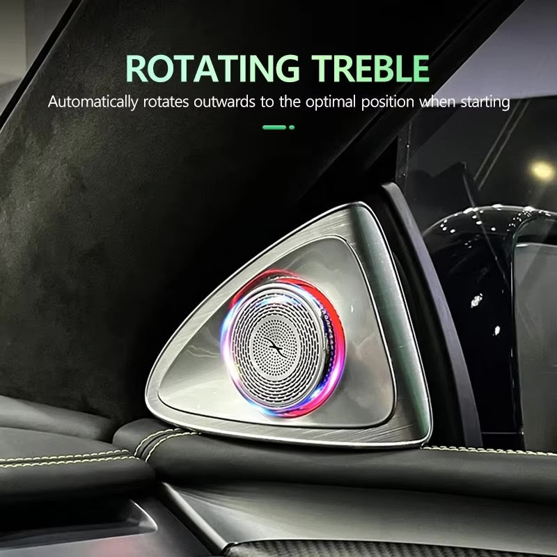 4D Rotating Ambient LED Speaker - My Tesla Accessories Interior Accessories #