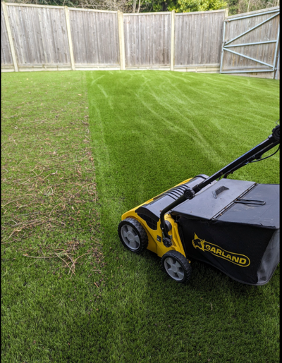 502E  Artificial Lawn Sweeper Results #myteslaaccessories