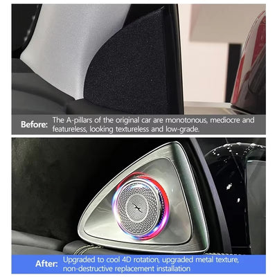 4D Rotating Ambient LED Speaker - My Tesla Accessories Interior Accessories #