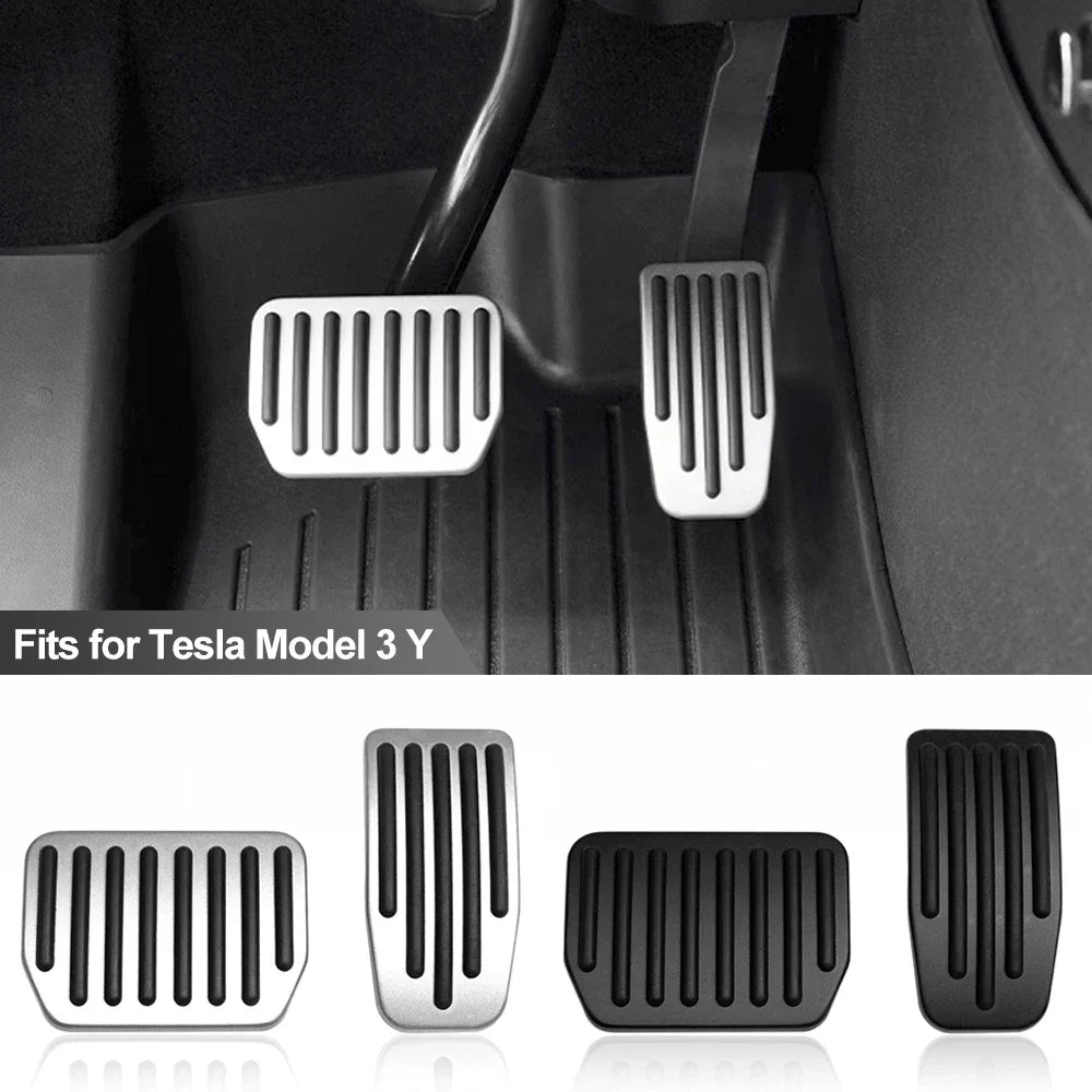 Aluminum Alloy Foot Pedals Cover for Model 3 and Y - My Tesla Accessories Foot Pedal Covers  #