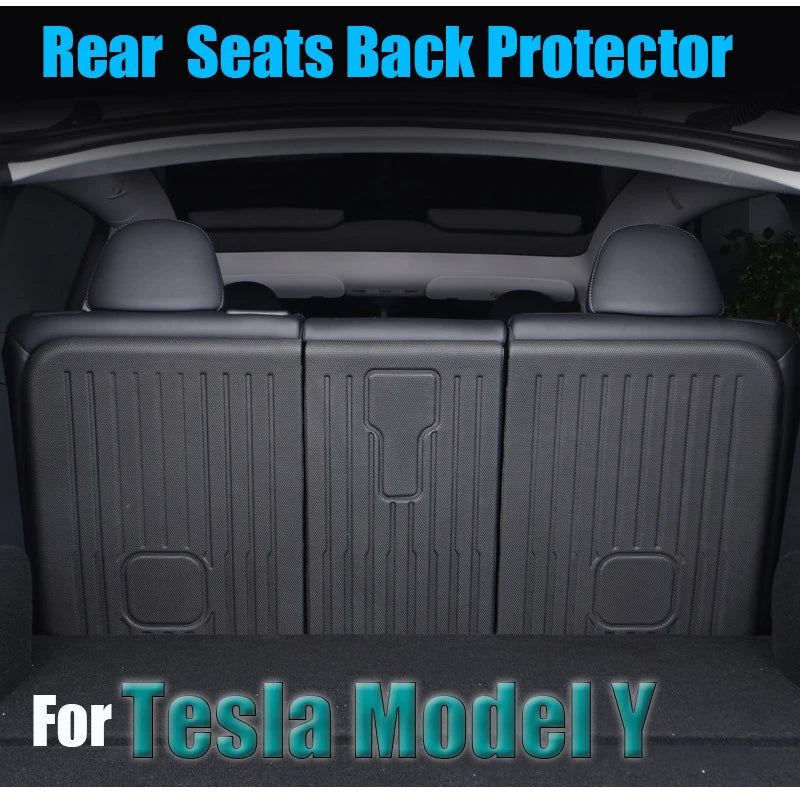 Tesla Model Y Rear Row Seat Back Protectors - My Tesla Accessories Interior Accessories  #