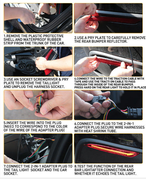 Tesla Bumper LED Tail Light, Brake Light and Indicator Light - My Tesla Accessories