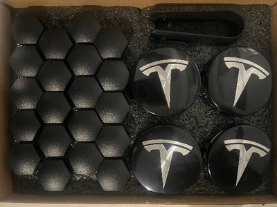 Wheel Cap Kit Silver - My Tesla Accessories